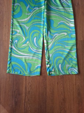 Pantalones anchos estampado psicodélico