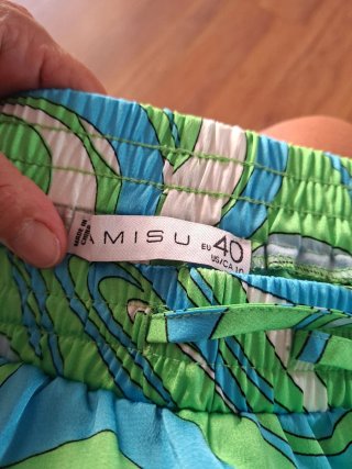 Pantalones anchos estampado psicodélico