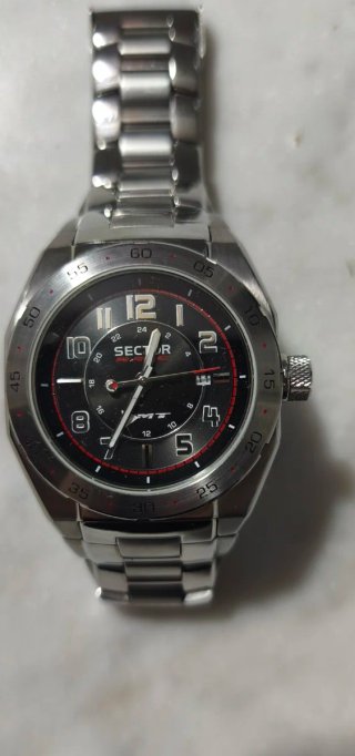 Orologio SECTOR Race GMT nero 44mm
