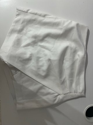 falda pantalon corto blancos