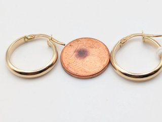 Pendientes Aro Oro 9 Quilates