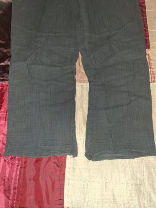 Pantalón Lino Zara Negro S
