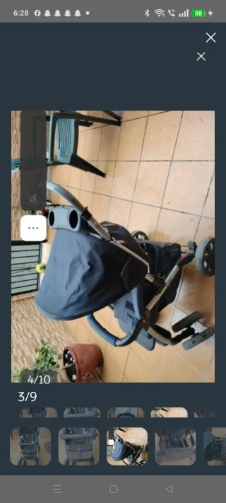 Passeggino per neonati blu
