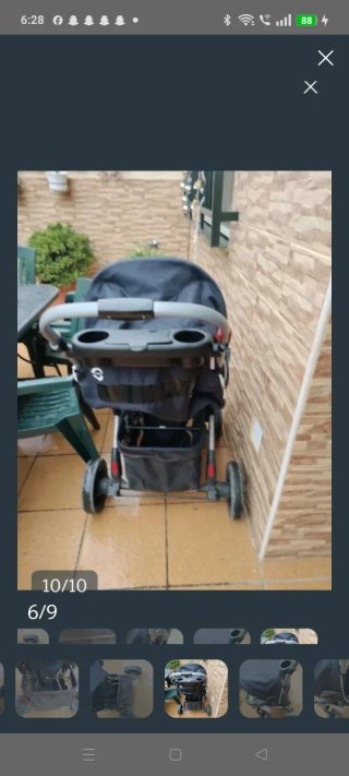 Passeggino per neonati blu