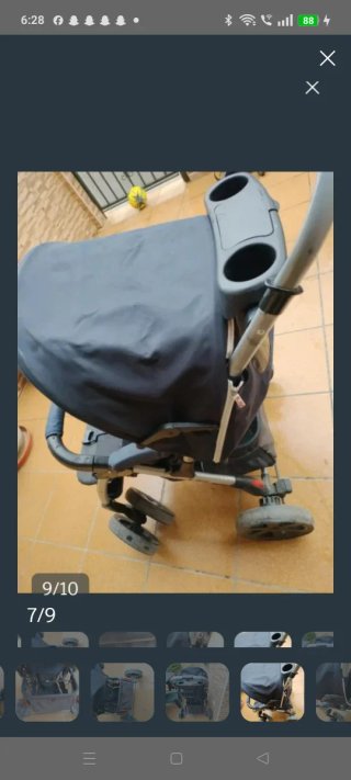 Passeggino per neonati blu