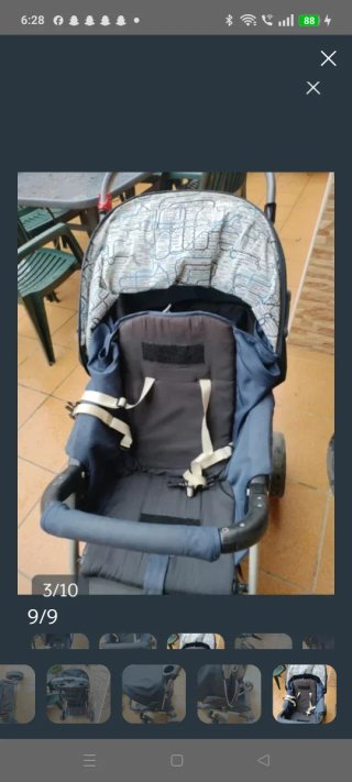 Passeggino per neonati blu