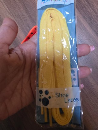 Lacci per scarpe SIGGI arancioni e gialli