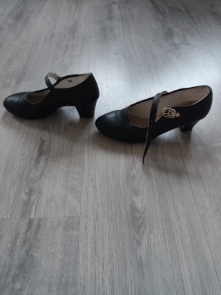 Zapatos Flamenco Niña Negros