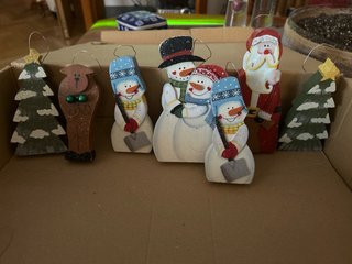 Adornos Navideños de Madera Cubre pie de Arbol