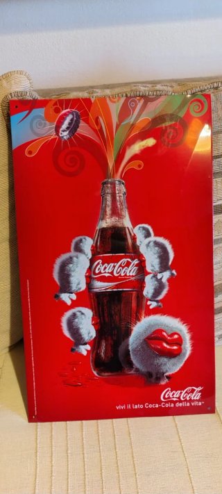Targa Coca-Cola in lamiera