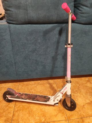 Patinete oxelo mid1 rosa y blanco