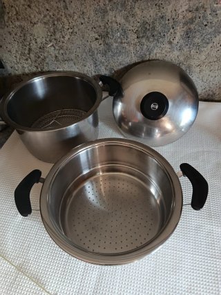 Olla AMC 6.5L + Vaporera + Colador