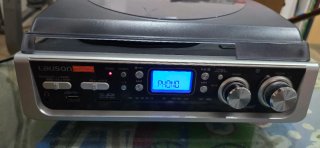 Tocadiscos Lauson Negro/Plata