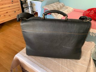 Cartera de cuero vintage para documentos