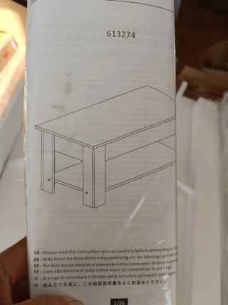 Mesa elevable blanca. Nuevo