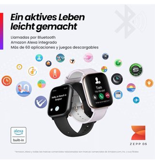 Amazfit Active Reloj Inteligente 42mm Negro