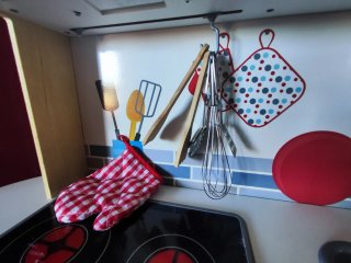 Cocina de juguete de madera
