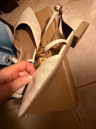 Scarpe décolleté Wave beige in pelle