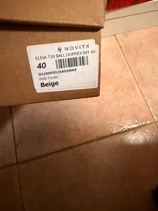 Scarpe décolleté Wave beige in pelle