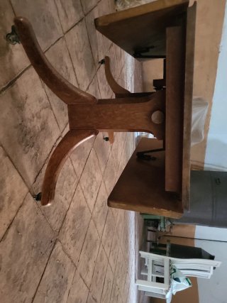 Mesa centro madera abatible