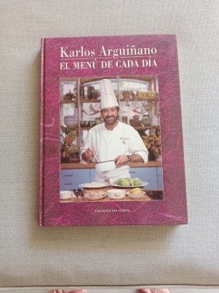 Libro de cocina "El menú de cada día" Arguiñano.