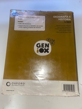 Geografía e Historia 4º ESO. Libro del estudian...