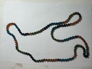 Collana donna perline colorate