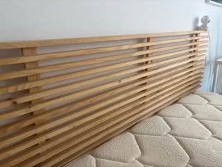 Cabecero de madera natural