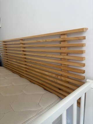 Cabecero de madera natural