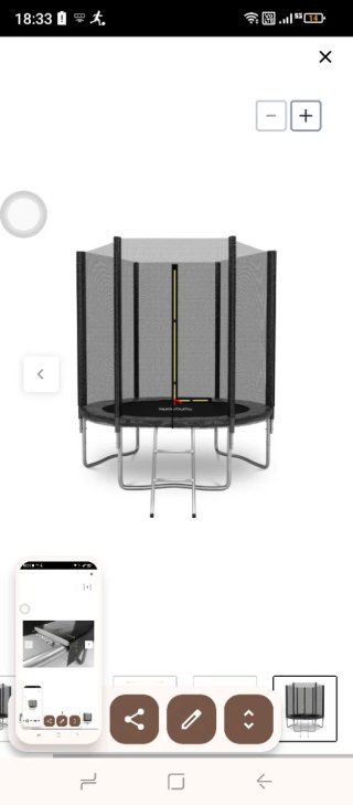 Cama elástica 1.84 cm (6FT)