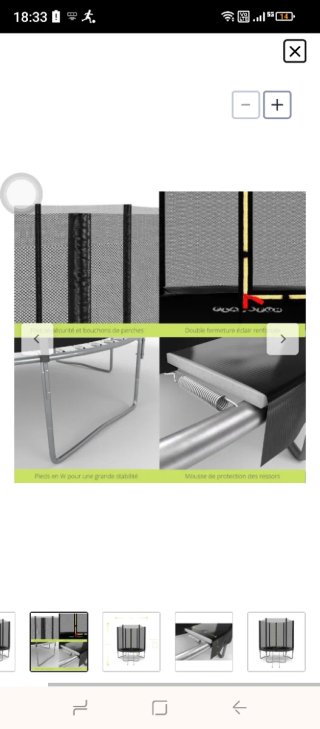 Cama elástica 1.84 cm (6FT)