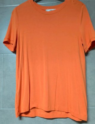 Camiseta naranja Mango Talla m