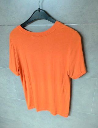 Camiseta naranja Mango Talla m