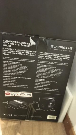 Kit Subwoofer y Amplificador Phonocar Supreme