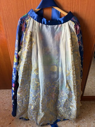 Traje de Fallera Azul con Bordados