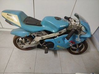 Minimoto Suzuki Rizla Azul y Amarilla