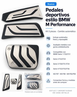 Pedales BMW M Performance F20 F30 F32