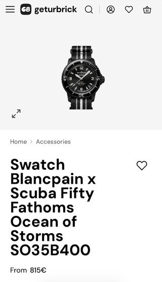 09/26 Swatch X Blancpain Ocean of Storms