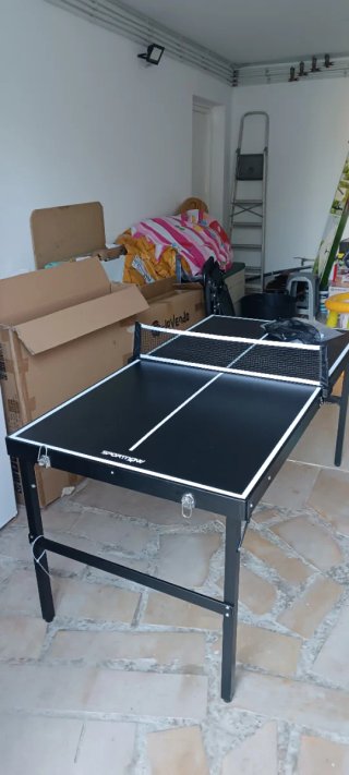 Mini mesa de ping pong plegable 156x73cm