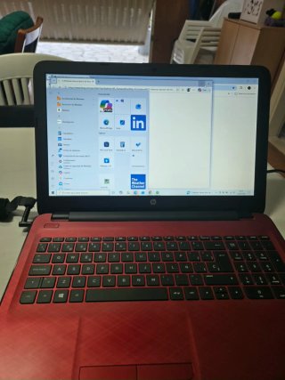 Portátil HP i5 Rojo