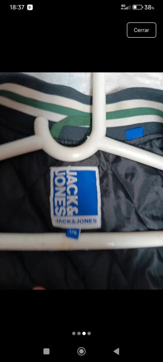 Chaqueta Bomber Jack & Jones Verde y Negra