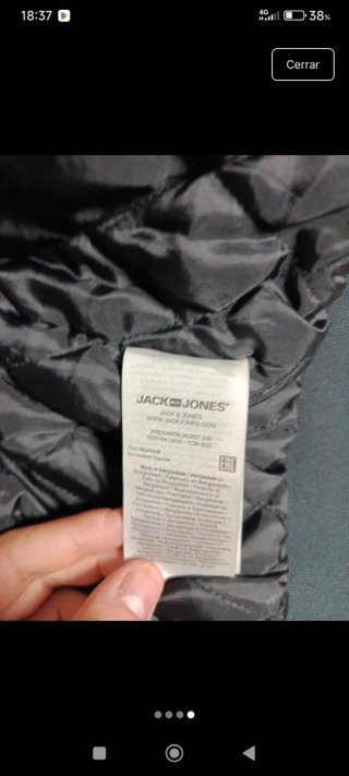 Chaqueta Bomber Jack & Jones Verde y Negra