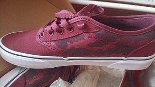 Zapatillas Vans Talla 40.5 Camuflaje Rojo