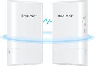 Puente WiFi BrosTrend Exterior 1km 5GHz 867Mbps
