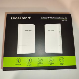 Puente WiFi BrosTrend Exterior 1km 5GHz 867Mbps