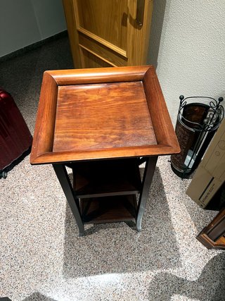 Mesa auxiliar 3 alturas madera