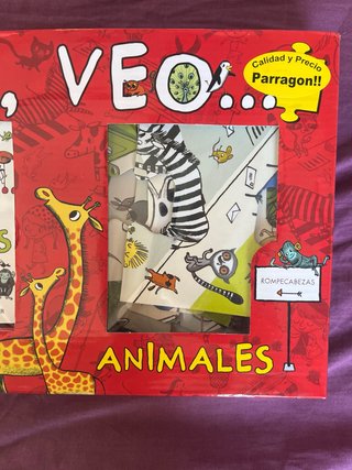 Puzzle Rompecabezas y Libro Animales “Veo veo”