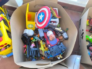 Lote Juguetes Varios: Spiderman, Playmobil, marvel