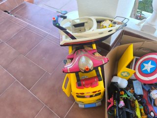 Lote Juguetes Varios: Spiderman, Playmobil, marvel