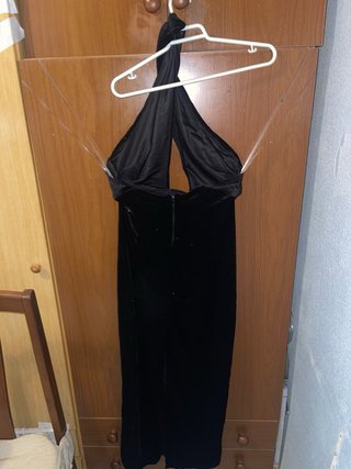 Vestido negro con purpurina